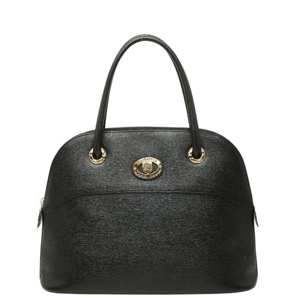 Burberry Nova Check Shadow Horse Handbag Black